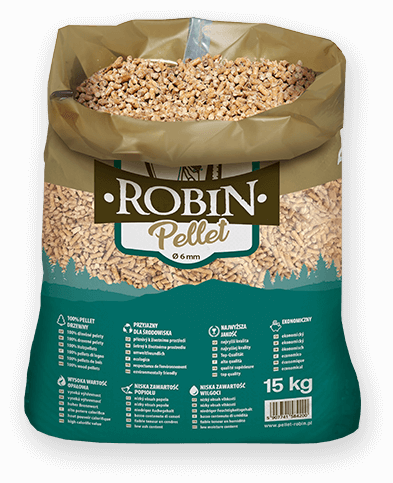worek pelletu opałowego Robin do kupienia w Biskupcu lub sklepie internetowym